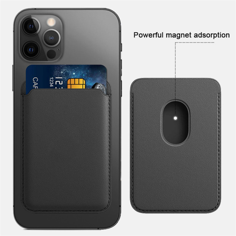 magnetic leather wallet card slot for iphone 14 pro plus max