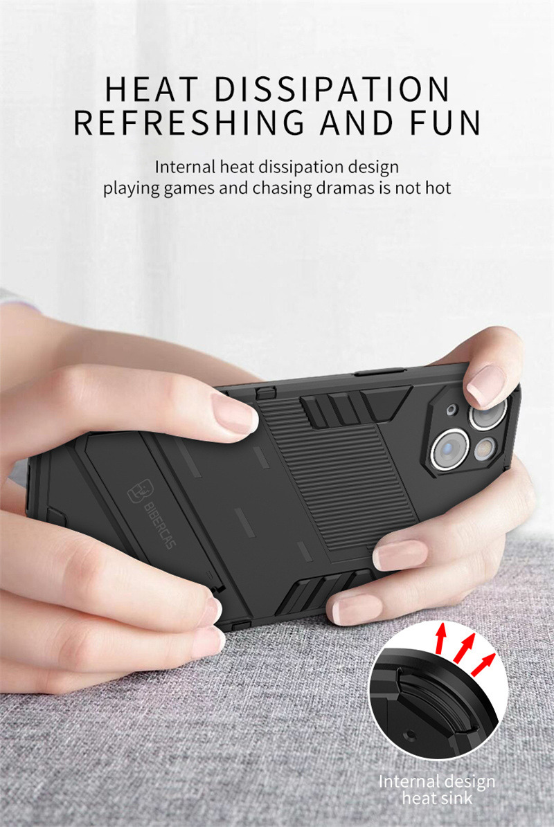 phone case with stand back cover for iphone 14 pro plus max