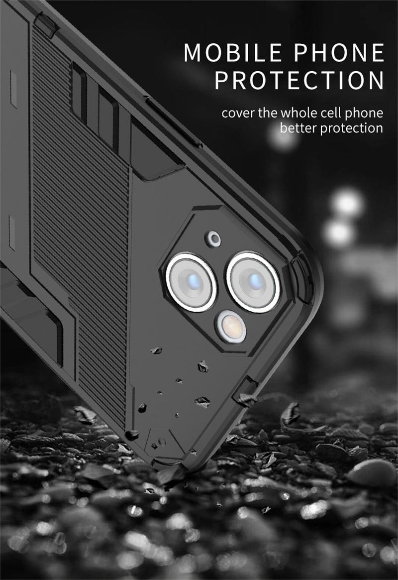 phone case with stand back cover for iphone 14 pro plus max