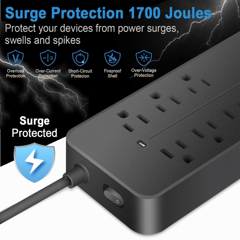 wall socket 8x outlets 3 USB ports wall socket 8x outlets 3 USB ports