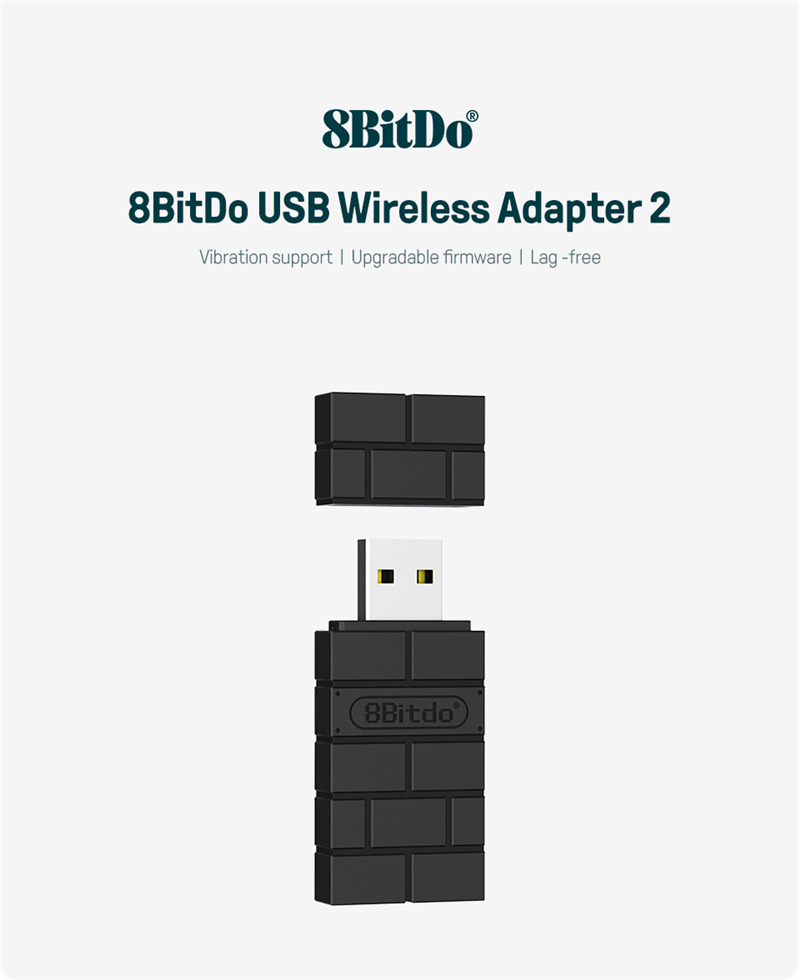 8Bitdo wireless usb adapter 2 for switch pc mac ps5 xbox controller