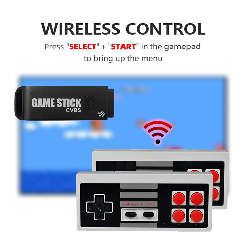 mini retro built-in 308 tv video games wireless game stick