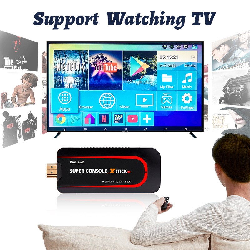 4K video game console stick tv box