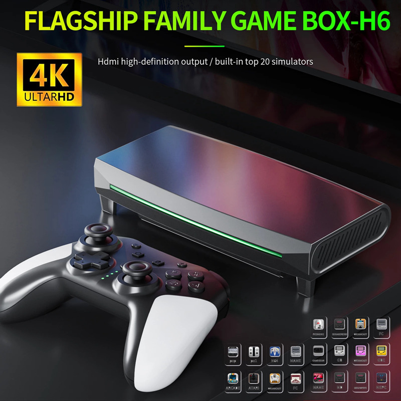 H6 4K retro video game console TV box