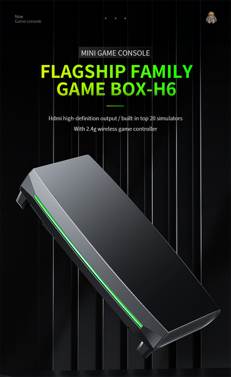 H6 4K retro video game console TV box