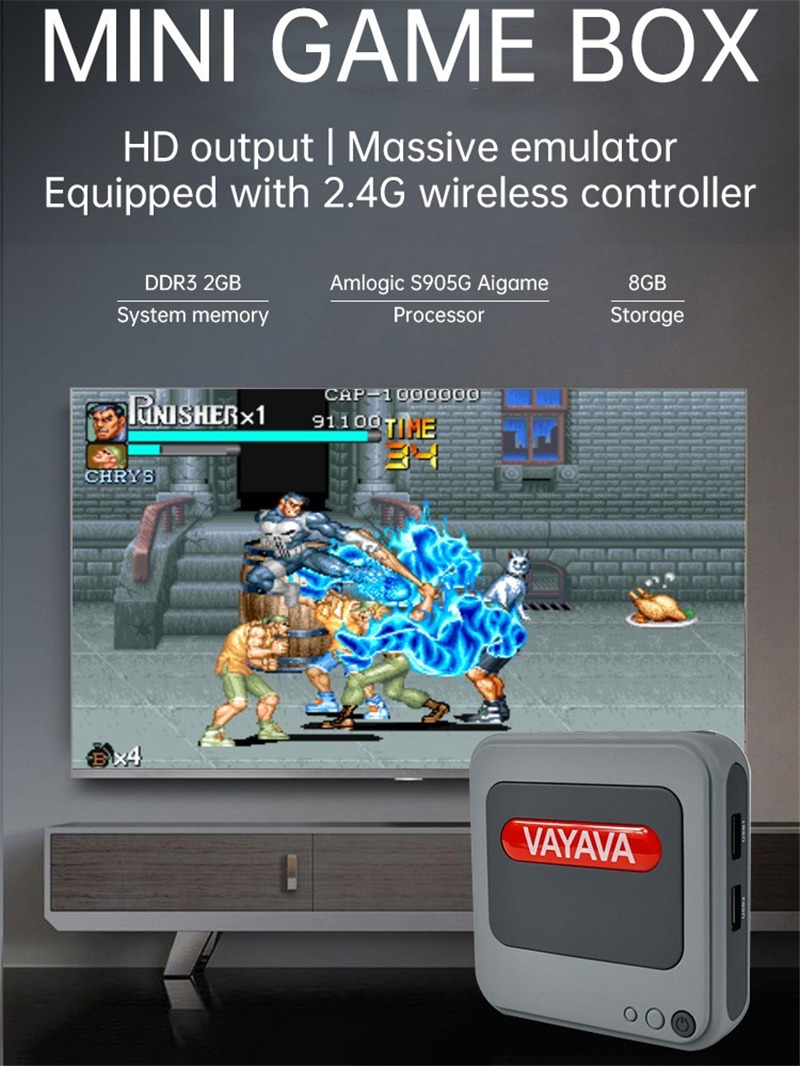G7 retro video game console tv box wireless control