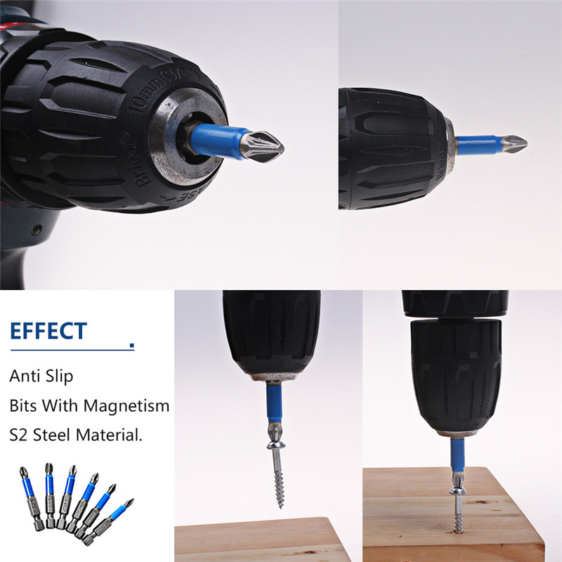 50mm hex shanked anti slip screwdriver bits