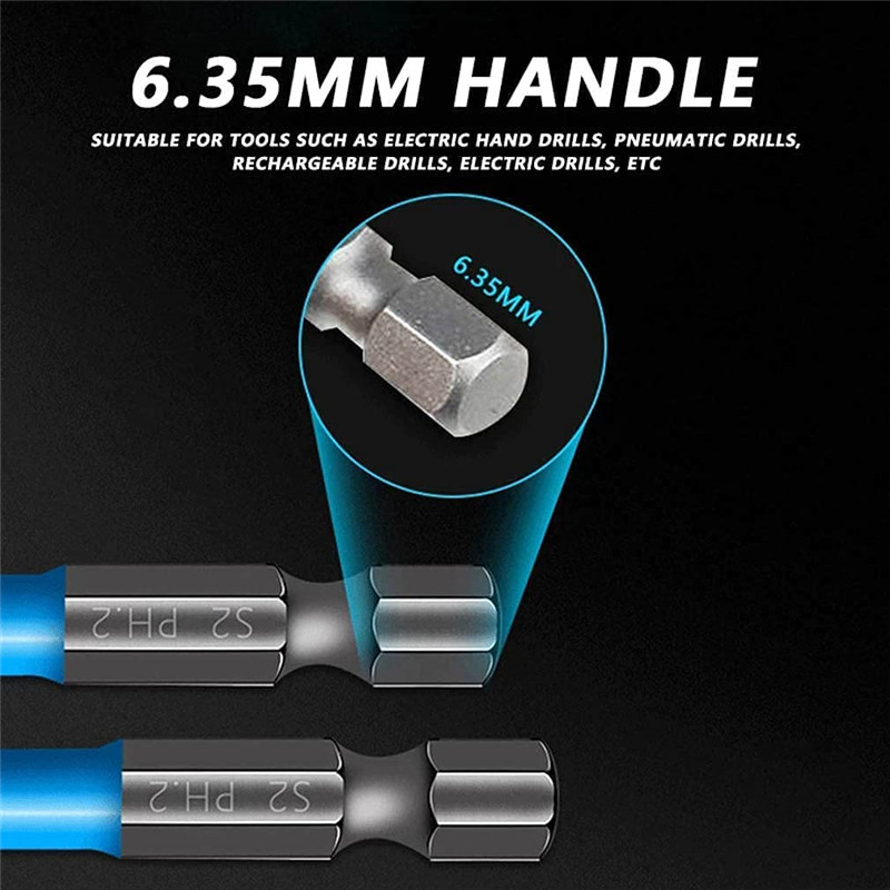 non slip cross drill magnetic PH2 electric screwdriver bits