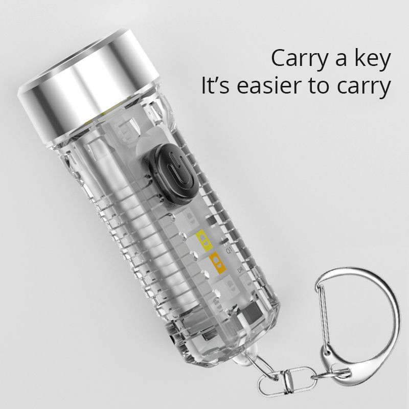 waterproof keychain flashlight portable torch light