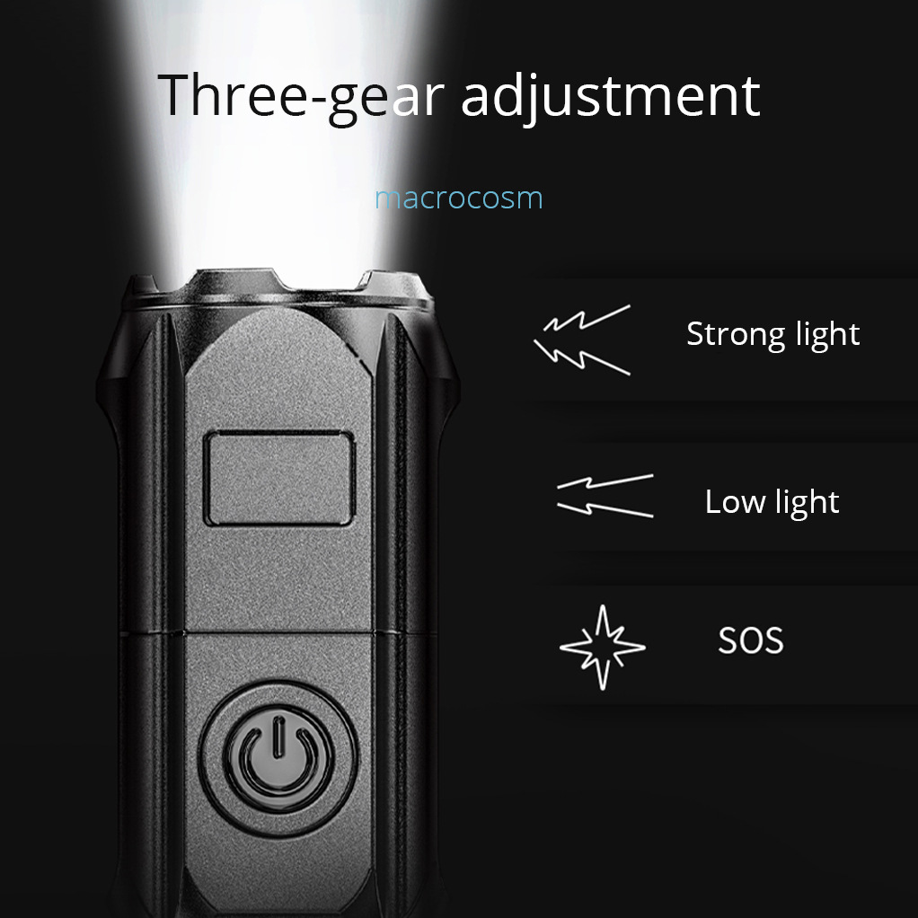 outdoor portable led flashlight super bright torch side COB SMD