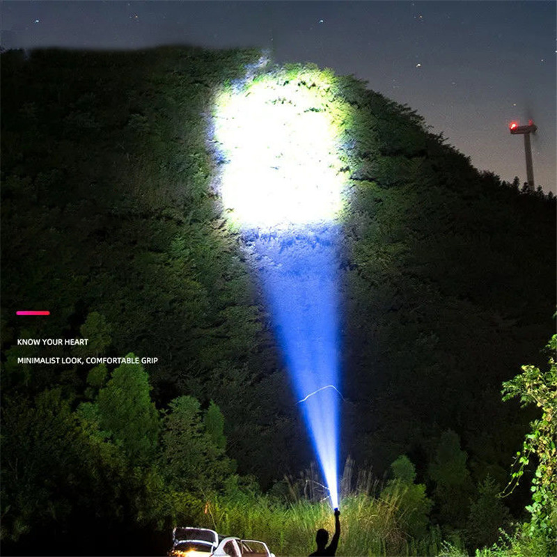 9 LED COB flashlight outdoor long range spotlight