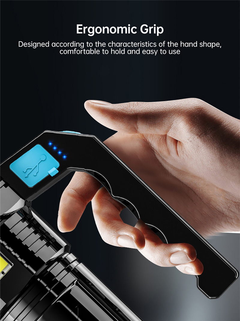 powerful LED flashlight handheld lamp portable side COB torch powerful LED flashlight handheld lamp portable side COB torch