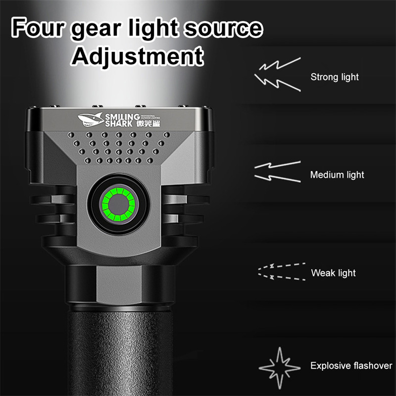 outdoor 6 LEDs flashlight mini torch