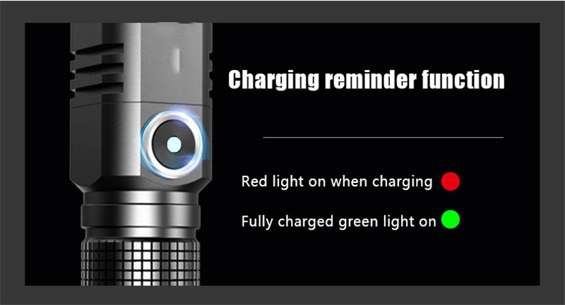 zoomable V6 mini LED torch rechargeable aluminum alloy flashlight