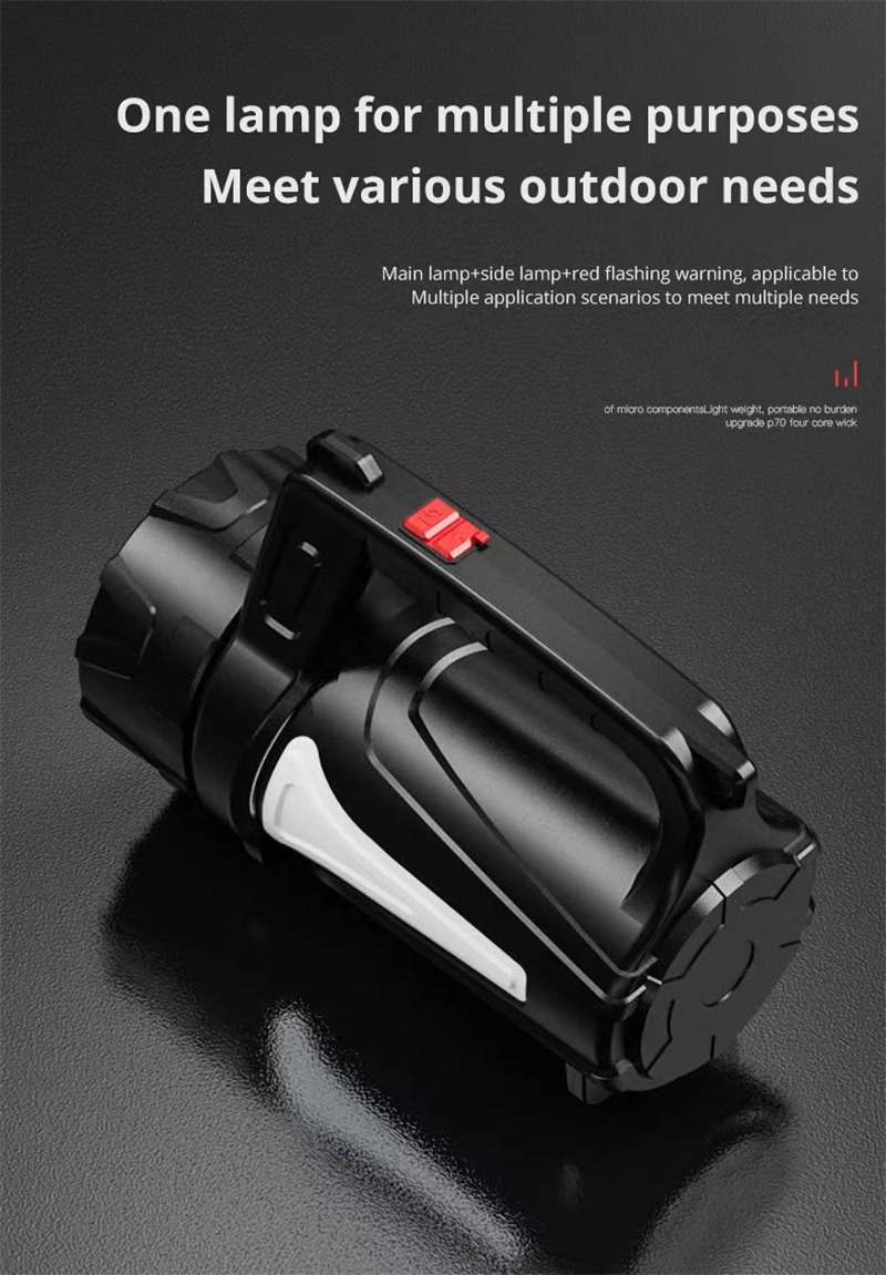 1000M Led flashlight portable searchlight COB work light