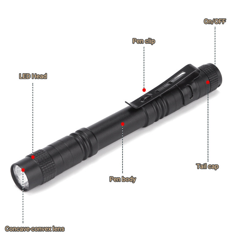 aluminum alloy led pen flashlight
