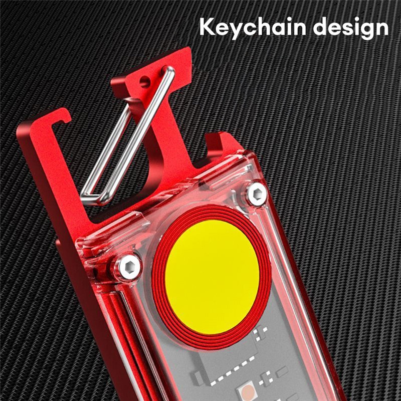 keychain flashlight backpack magnetic COB work light