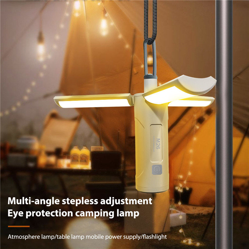 outdoor camping lamp tent lantern 4 lighting foldable torch