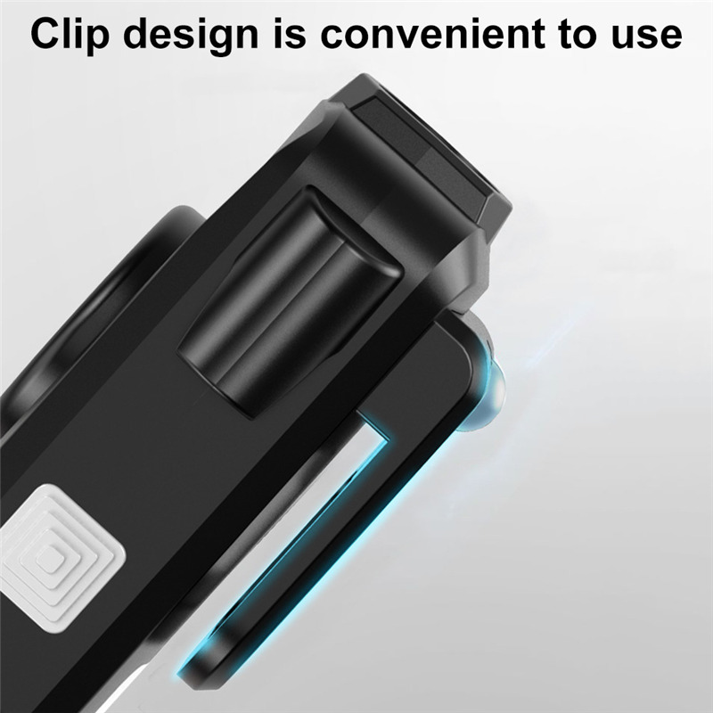 super bright LED flashlight safety hammer COB side light torch super bright LED flashlight safety hammer COB side light torch