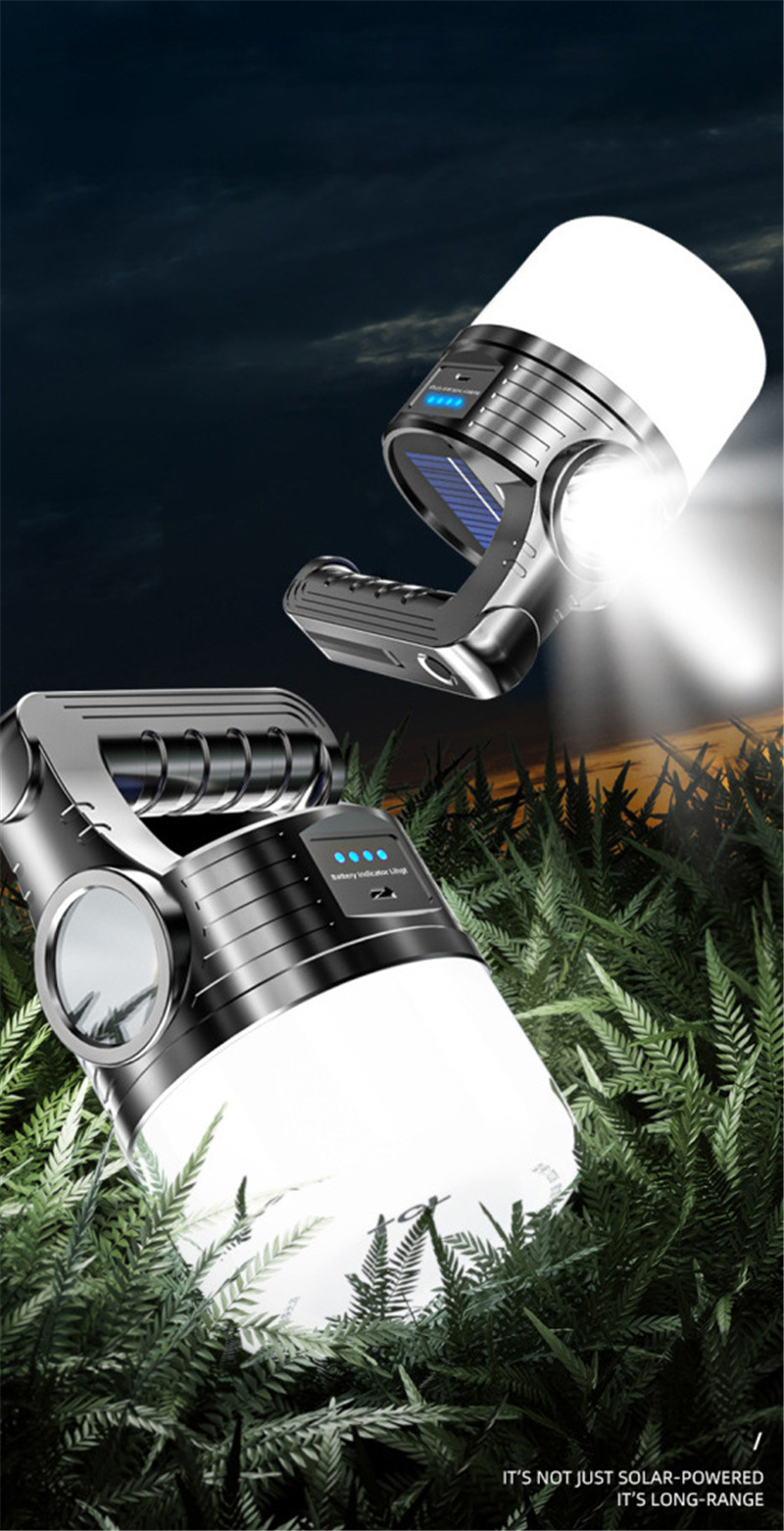 ultra bright camping light outdoor solar lantern portable flashlight