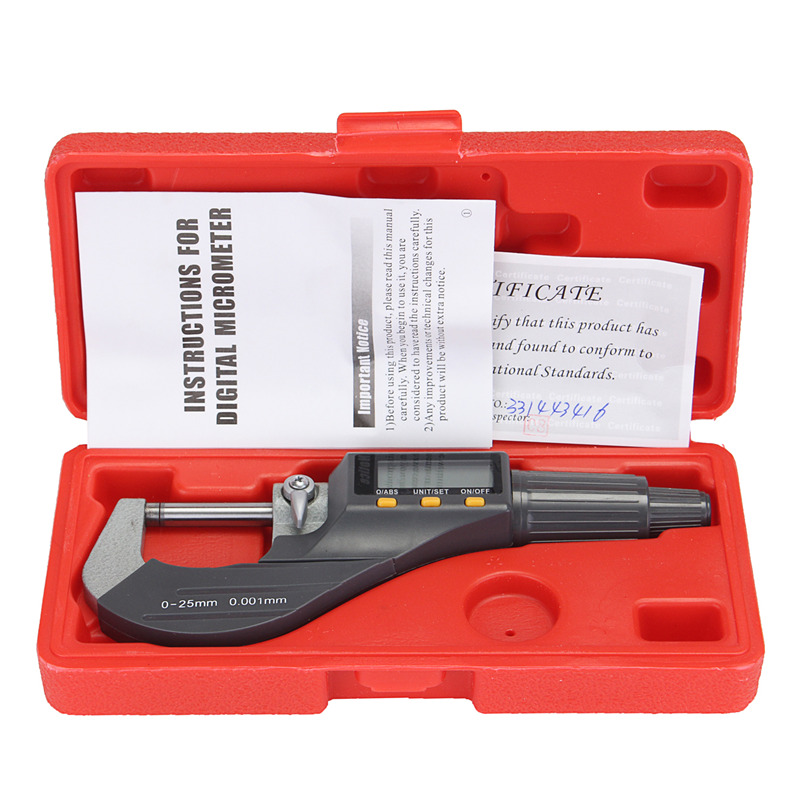 high precision LCD digital display micrometer