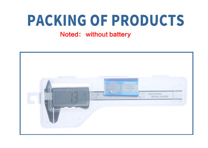 0-150mm plastic digital vernier caliper