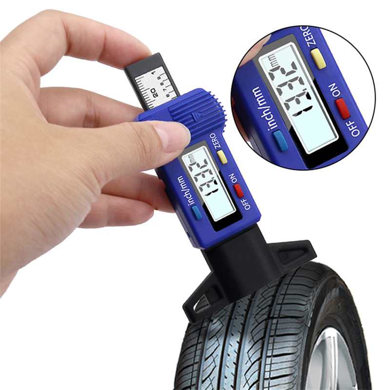 digital car tyre tire tread depth gauge meter measurer caliper