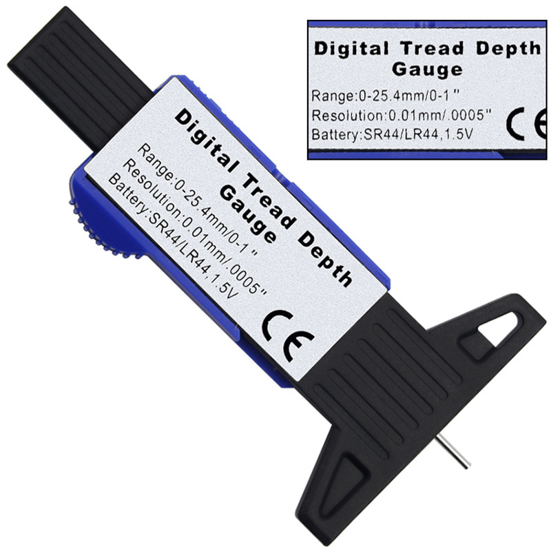digital car tyre tire tread depth gauge meter measurer caliper