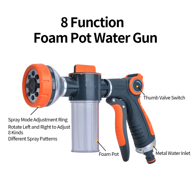 foam lance nozzle jet garden car water washer sprayer