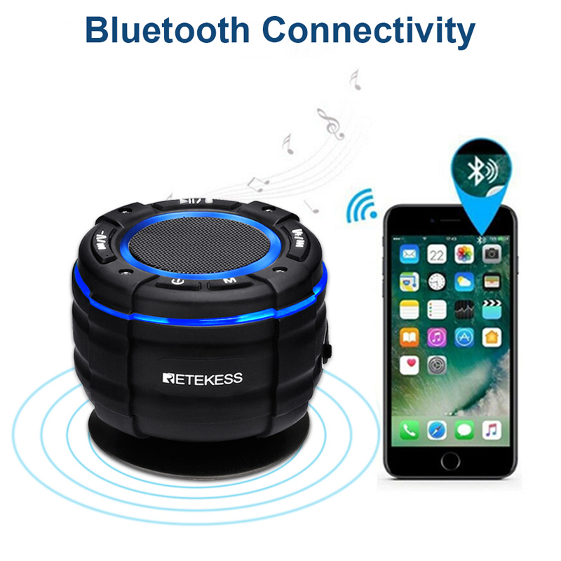 Retekess TR622 portable bluetooth speaker FM radio shower