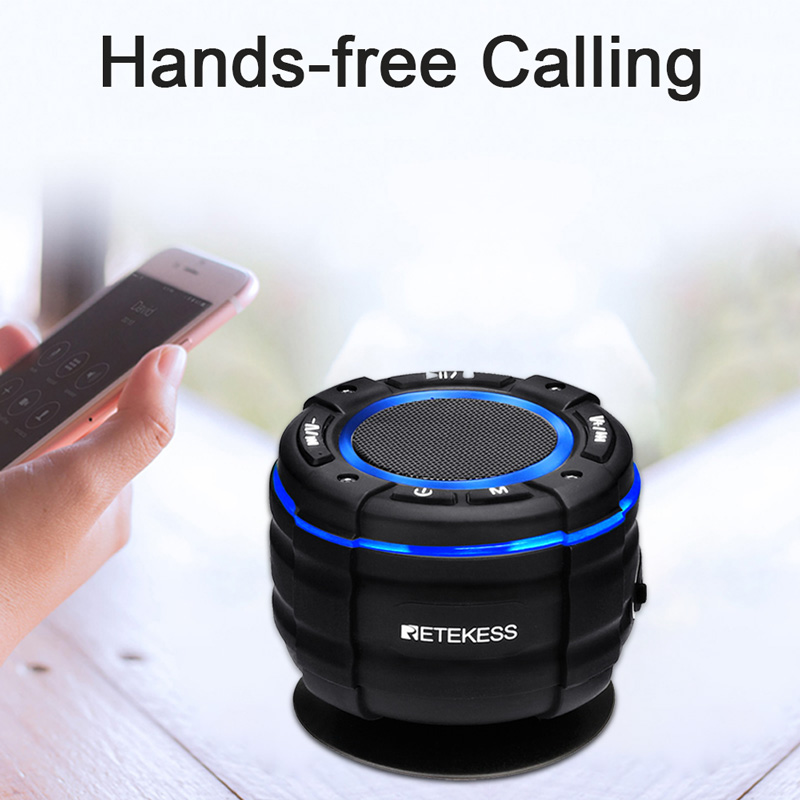 Retekess TR622 portable bluetooth speaker FM radio shower