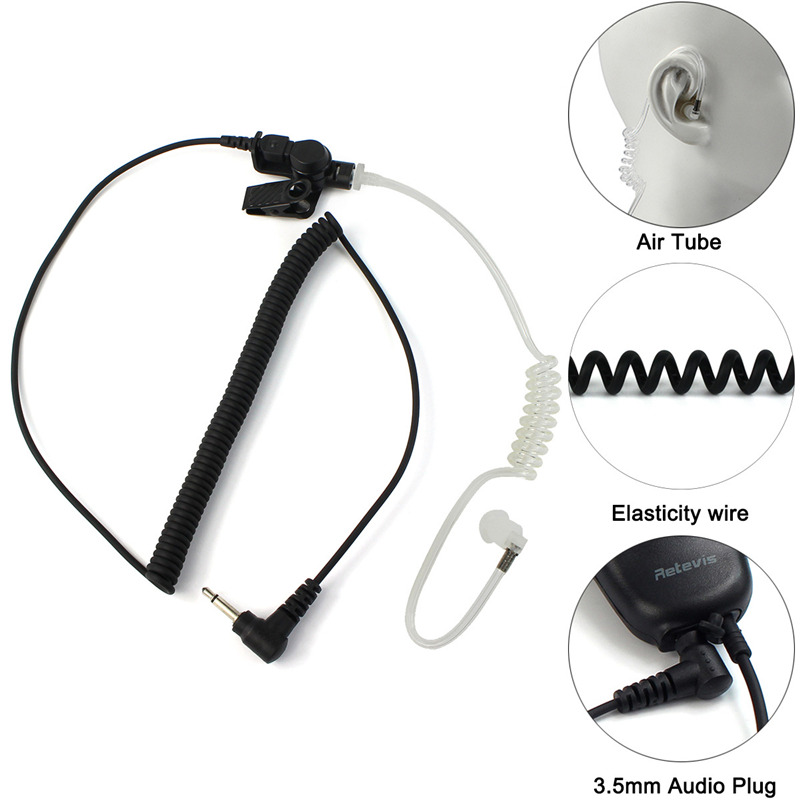 Retevis C9049A 3.5mm earpiece walkie talkie for motorola speaker mic