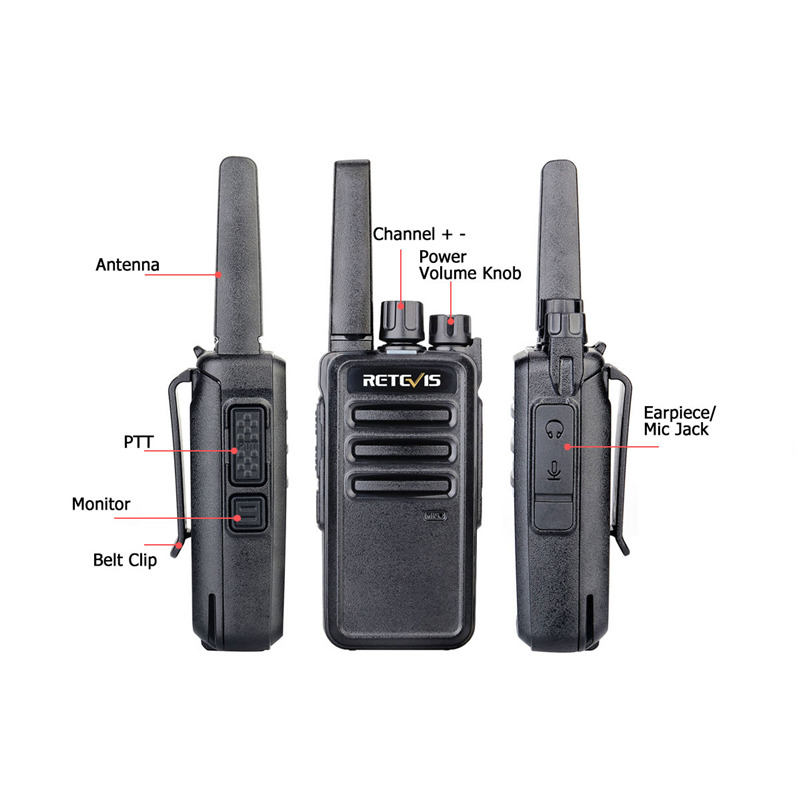 Retevis RT68 2 way radio portable walkie talkies