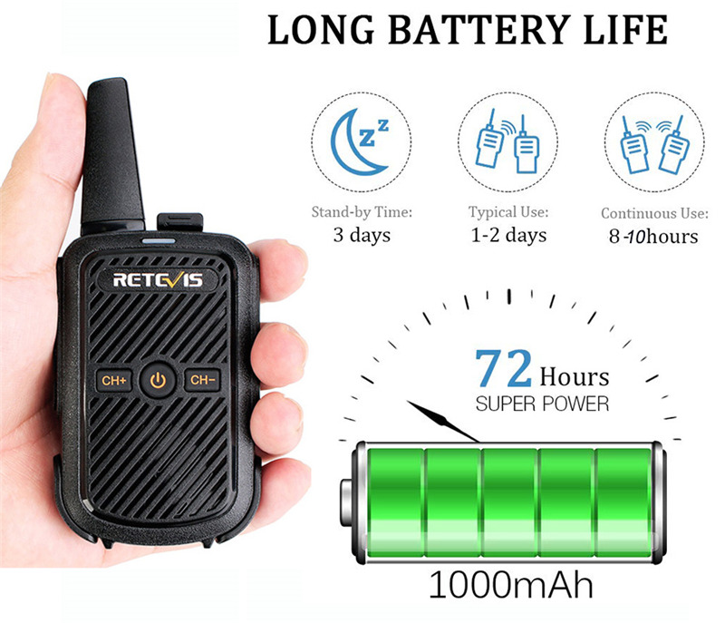 mini Retevis RT15 2 way radio portable walkie talkies