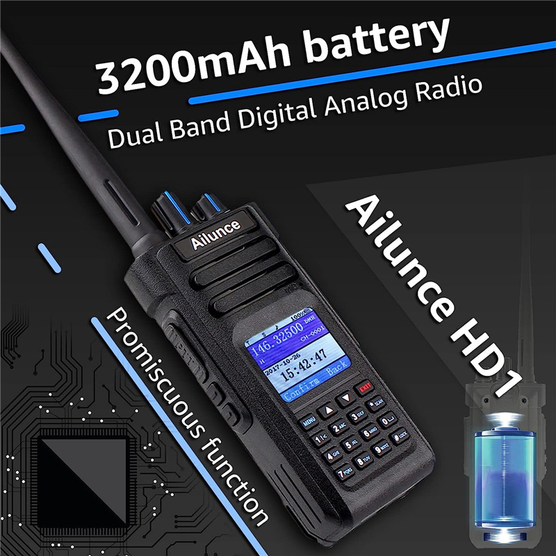 Ailunce HD1 DMR walkie talkie dual band two way ham radio