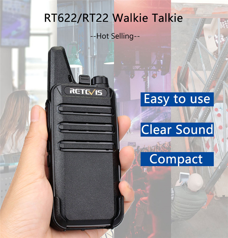 Retevis RT22 portable FRS radio PTT walkie talkies