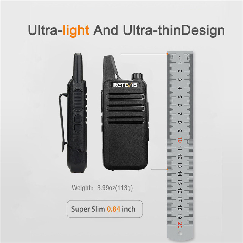 Retevis RT22 portable FRS radio PTT walkie talkies