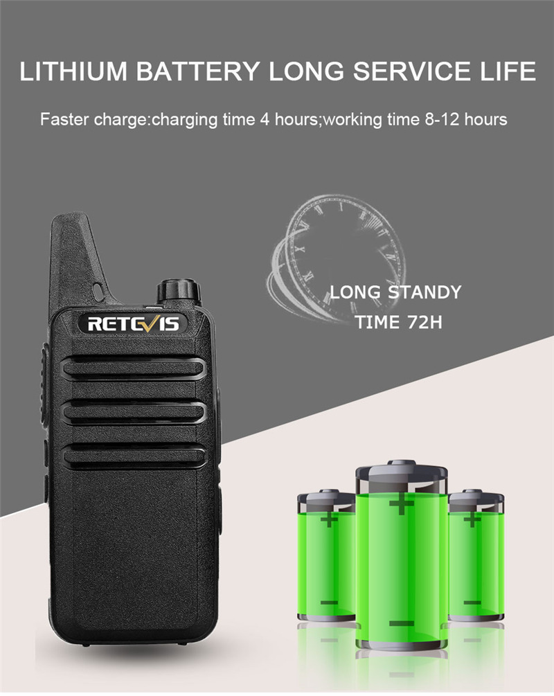 Retevis RT22 portable FRS radio PTT walkie talkies