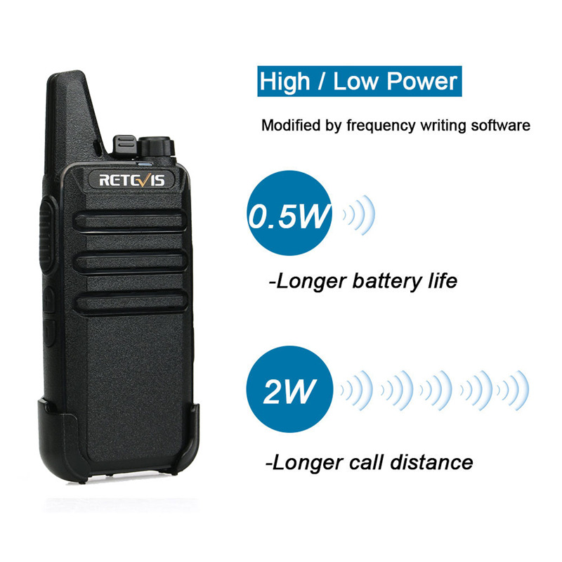 Retevis RT22 portable FRS radio PTT walkie talkies