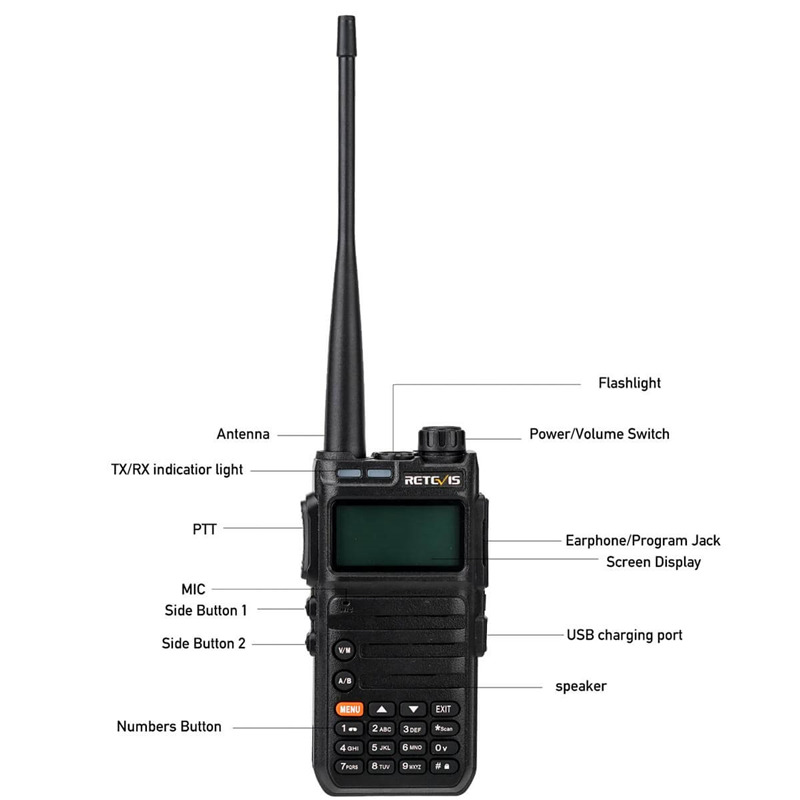 Retevis RA685 long range walkie talkie ham two way radio