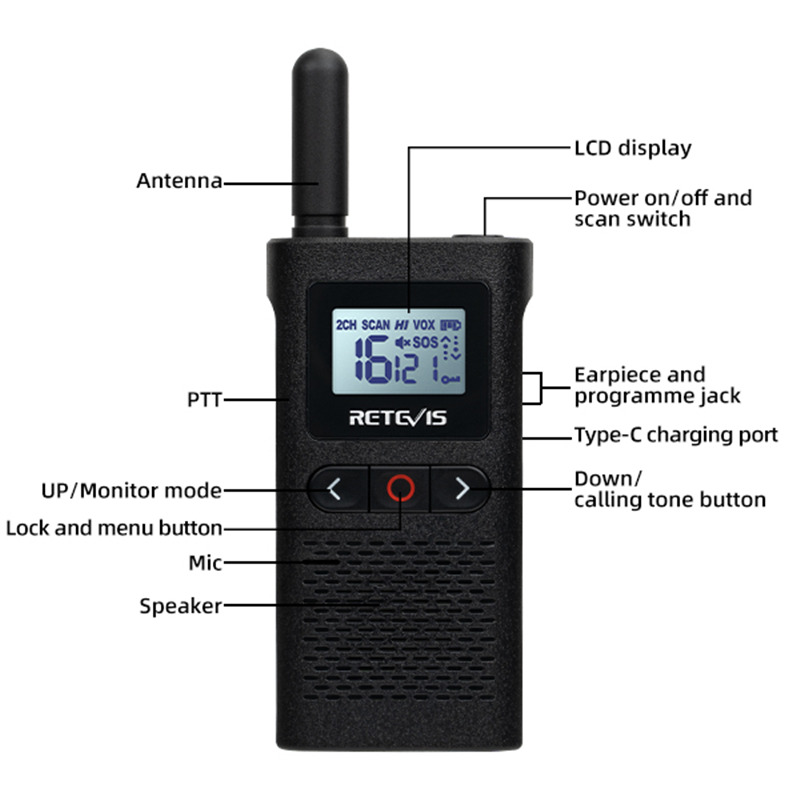 Retevis RB628 long range walkie talkie two way radio