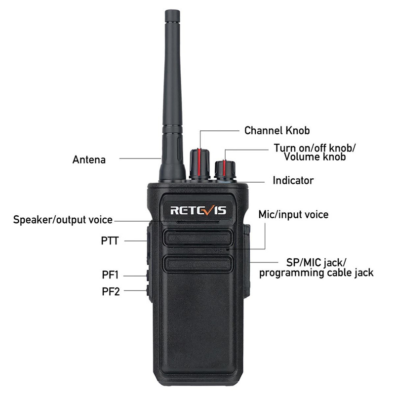 RETEVIS RB23 waterproof long range GMRS walkie talkie two way radio