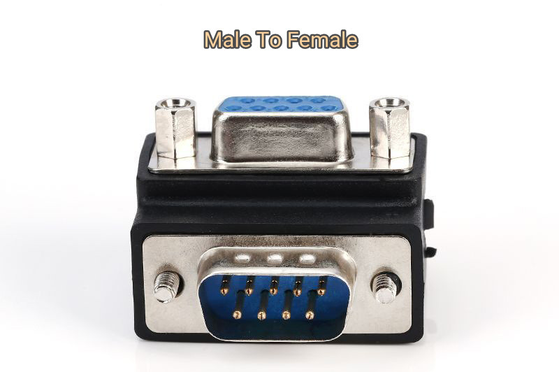 9pin DB9 RS 232 male to female female to female adapter
