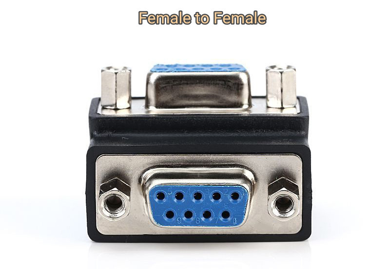 9pin DB RS 232 male to female female to female adapter