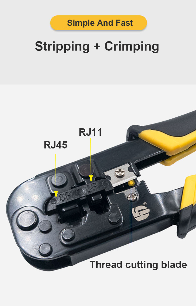 network cable plier 4P/6P/8P crystal head crimping tool