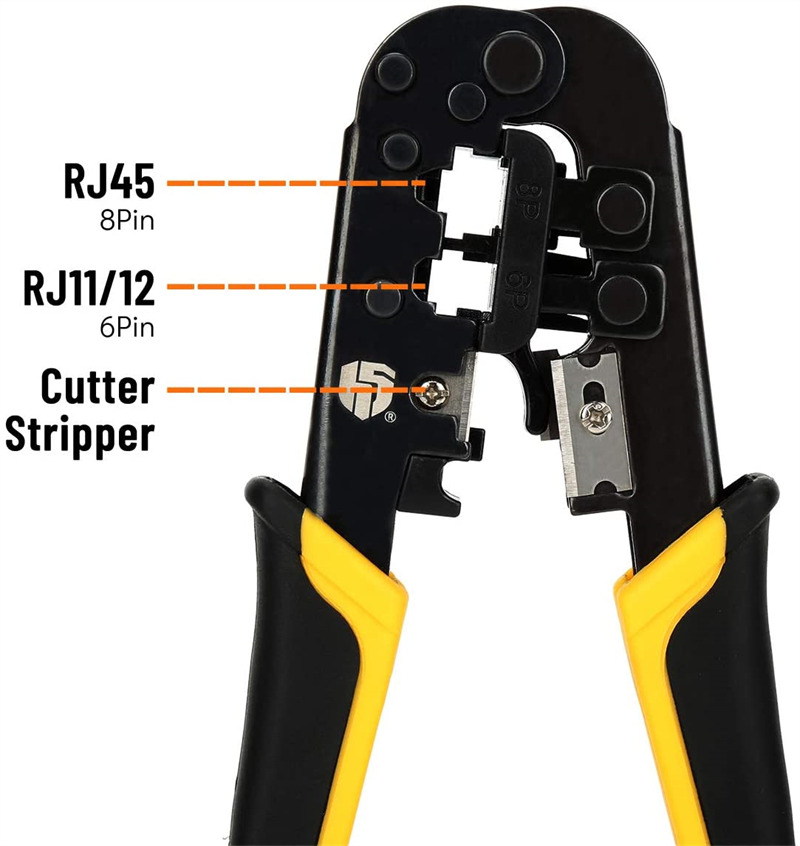 network cable plier cat 5 RJ45 RJ12 RJ11 RJ9 8P 6P crimper stripping tool