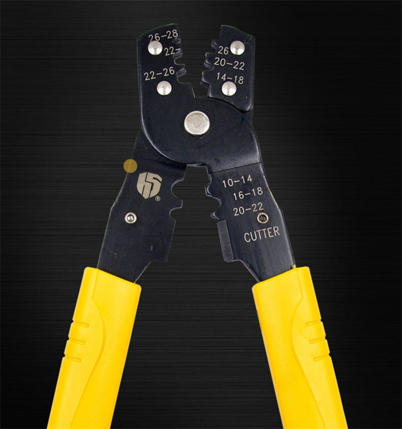 adjustable terminals cable crimper wire stripping plier tool