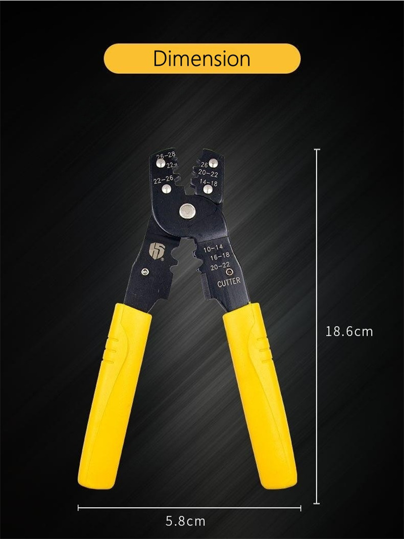 adjustable terminals cable crimper wire stripping plier tool