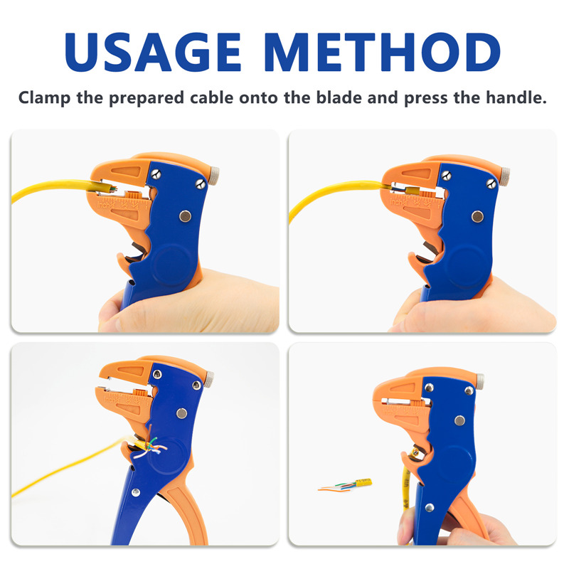 automatic adjusting cable wire stripper crimper plier