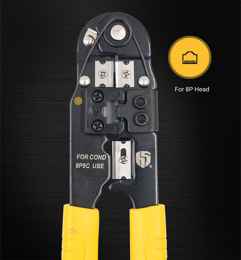 RJ45 8P 8C crimping pliers plug wire stripper cable crimper